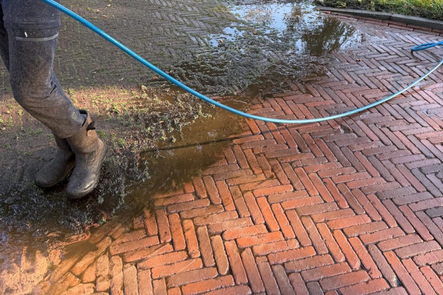 Foto van hogedrukreiniging